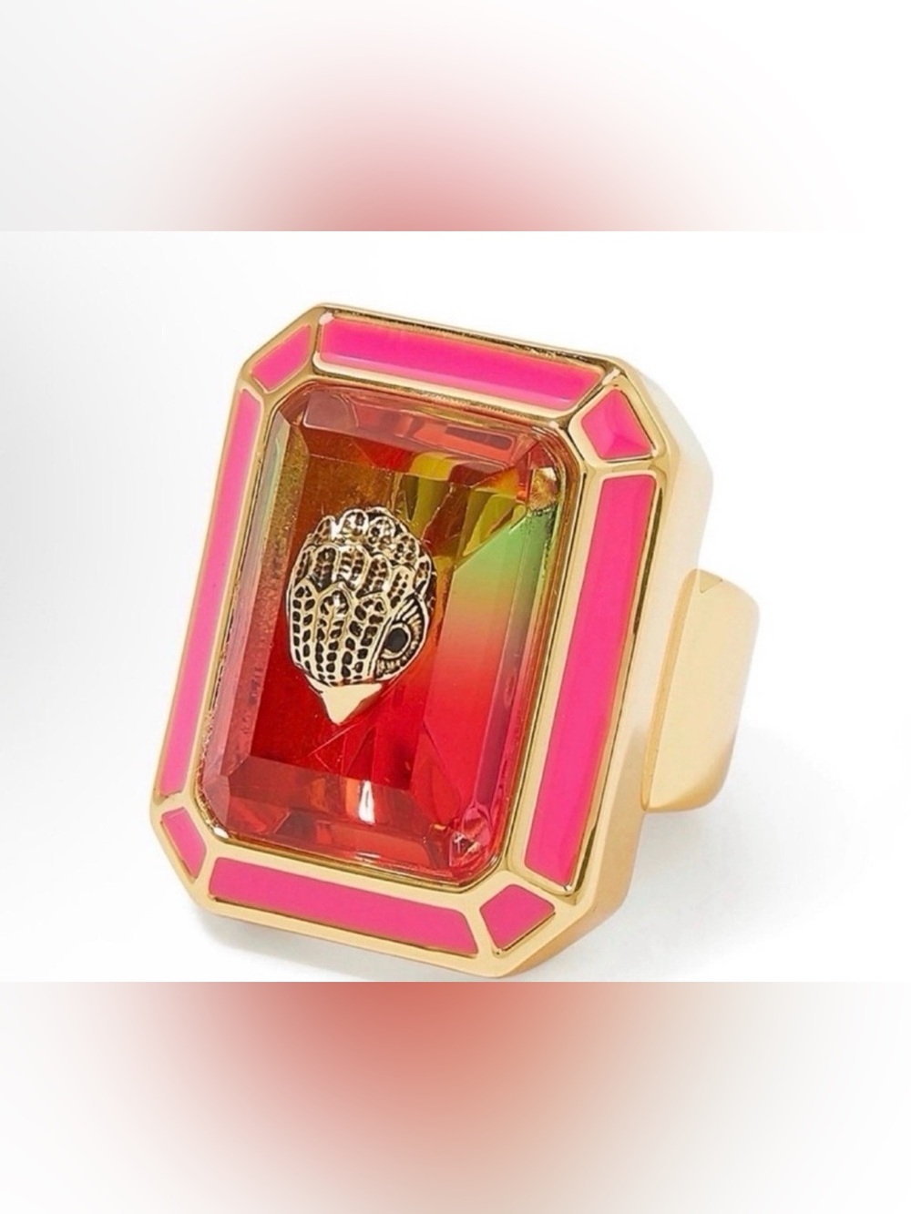 Kurt Geiger Ombre Oversized Cocktail Ring sz 7